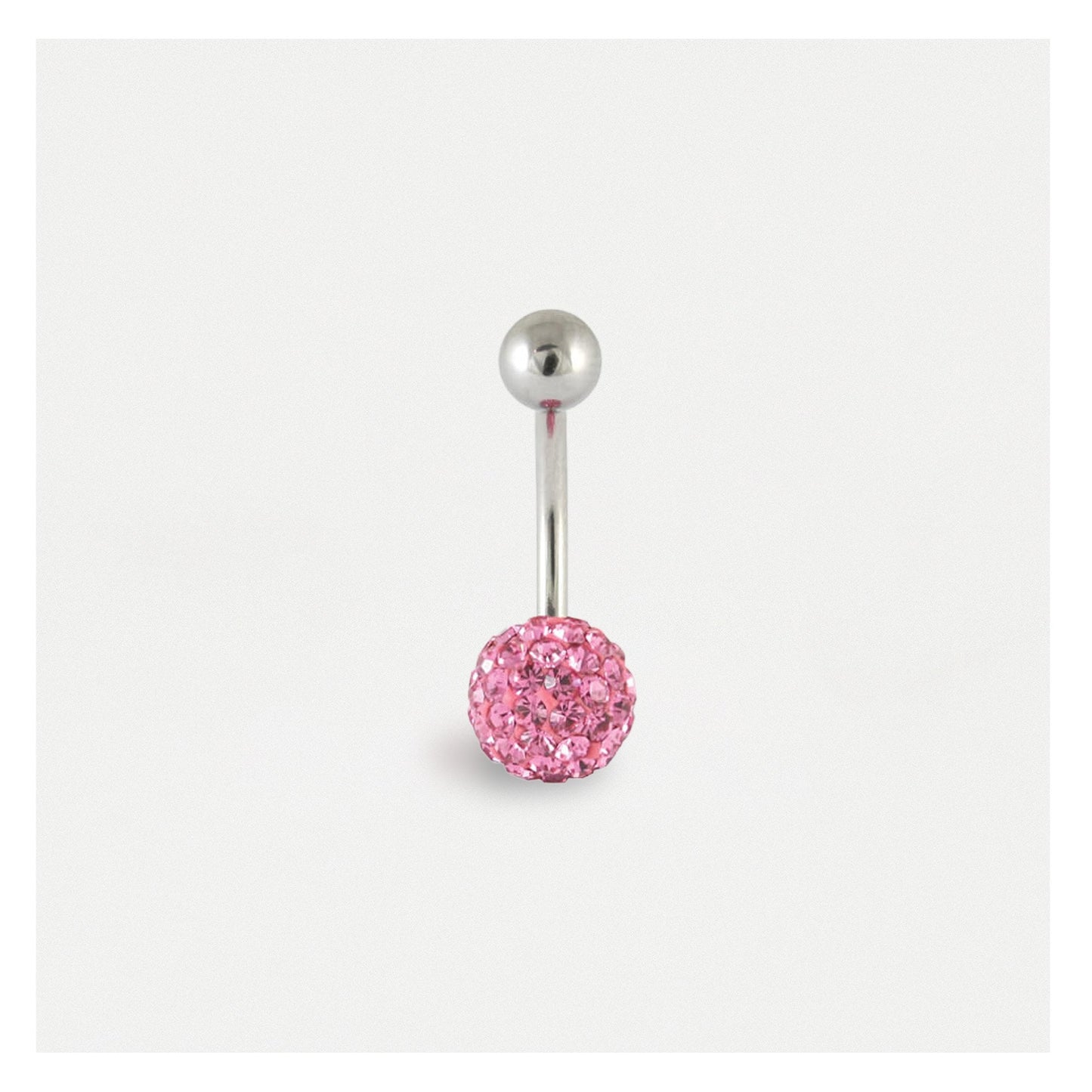 Single Disco Ball Navel Bar