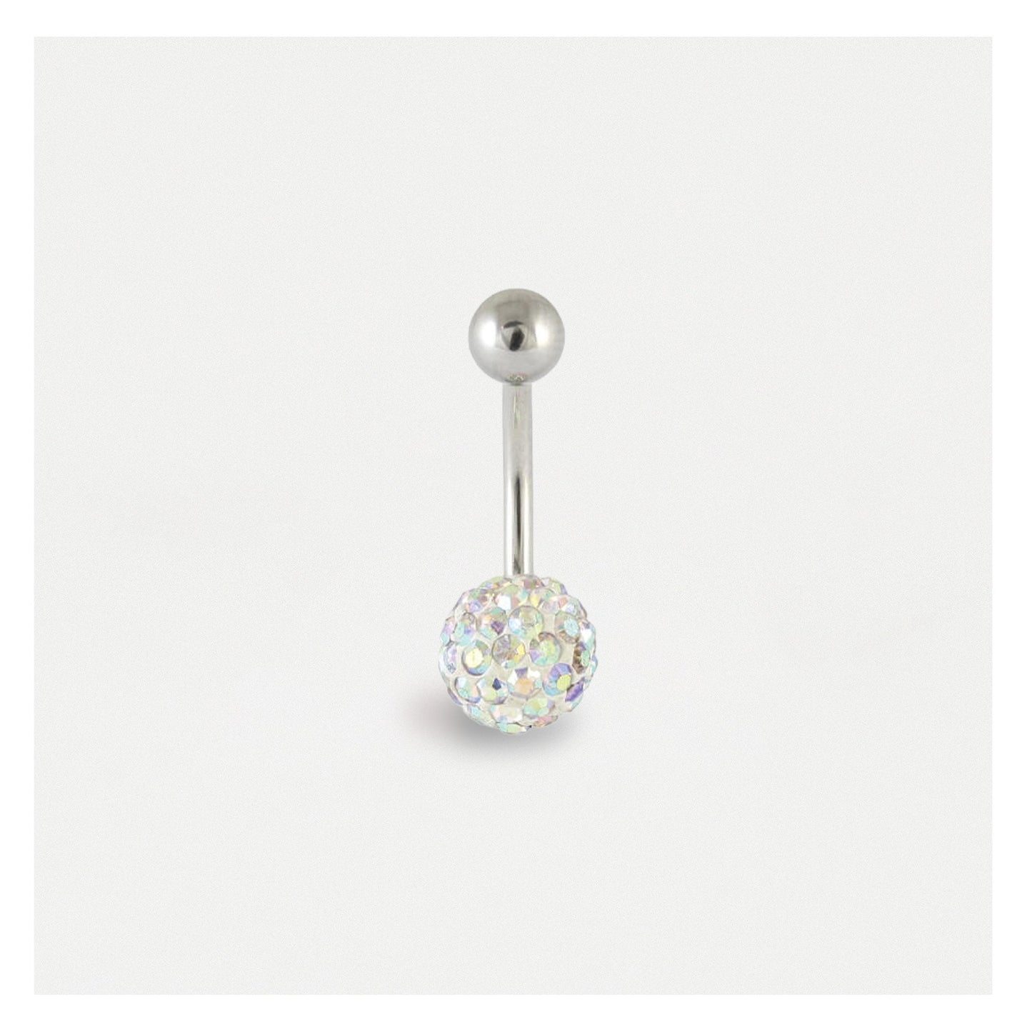 Single Disco Ball Navel Bar