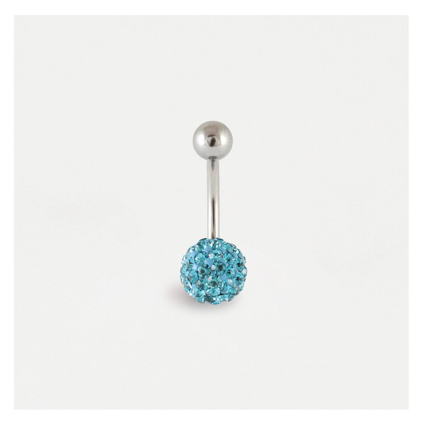 Single Disco Ball Navel Bar