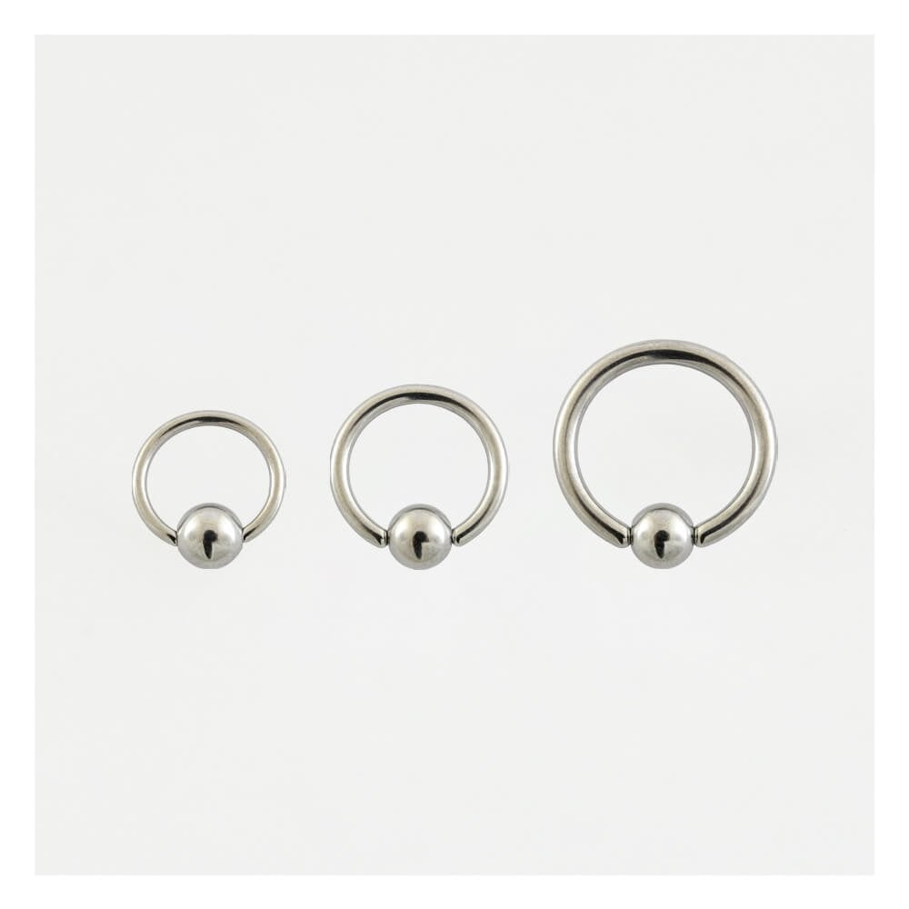 Steel Ball Closure Ring (BCR) - 1mm, 1.2mm & 1.6mm
