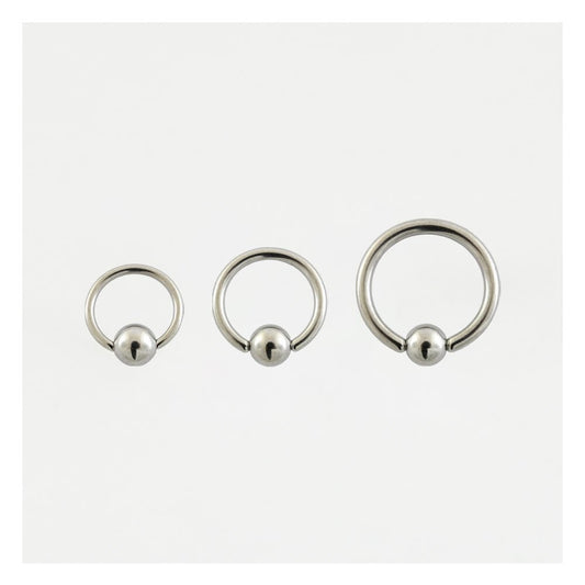 Steel Ball Closure Ring (BCR) - 1mm, 1.2mm & 1.6mm