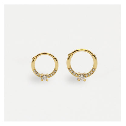 Gold PVD Steel Princess Perfection Segment Ring - 1.2mm