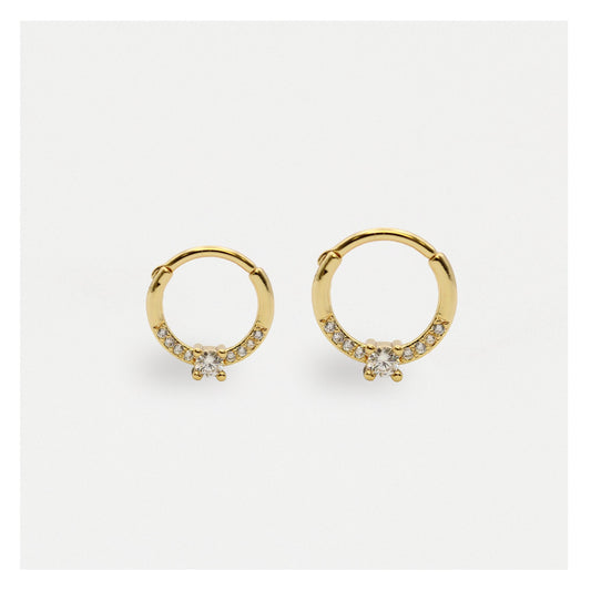 Gold PVD Steel Princess Perfection Segment Ring - 1.2mm