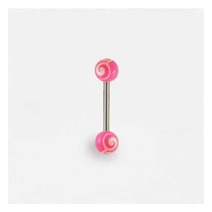 Swirly Acrylic Tongue Bar