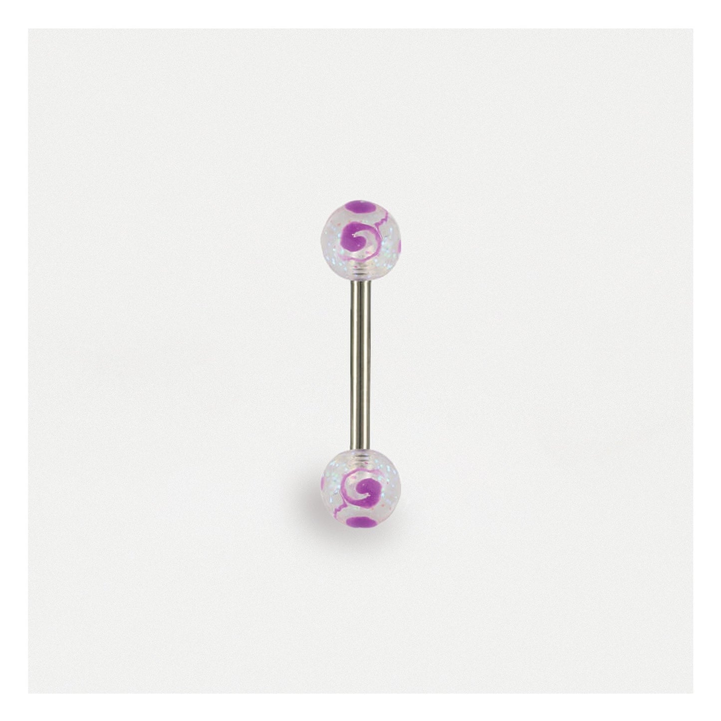 Swirly Acrylic Tongue Bar