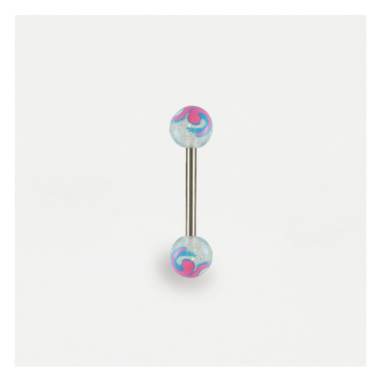 Swirly Acrylic Tongue Bar