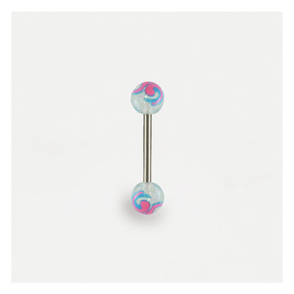 Swirly Acrylic Tongue Bar