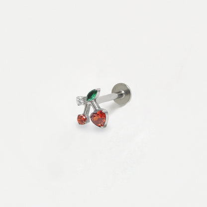 Steel Crystal Cherry Labret