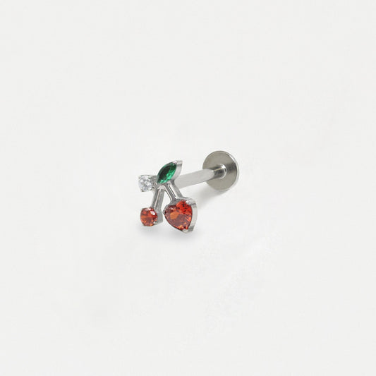 Steel Crystal Cherry Labret