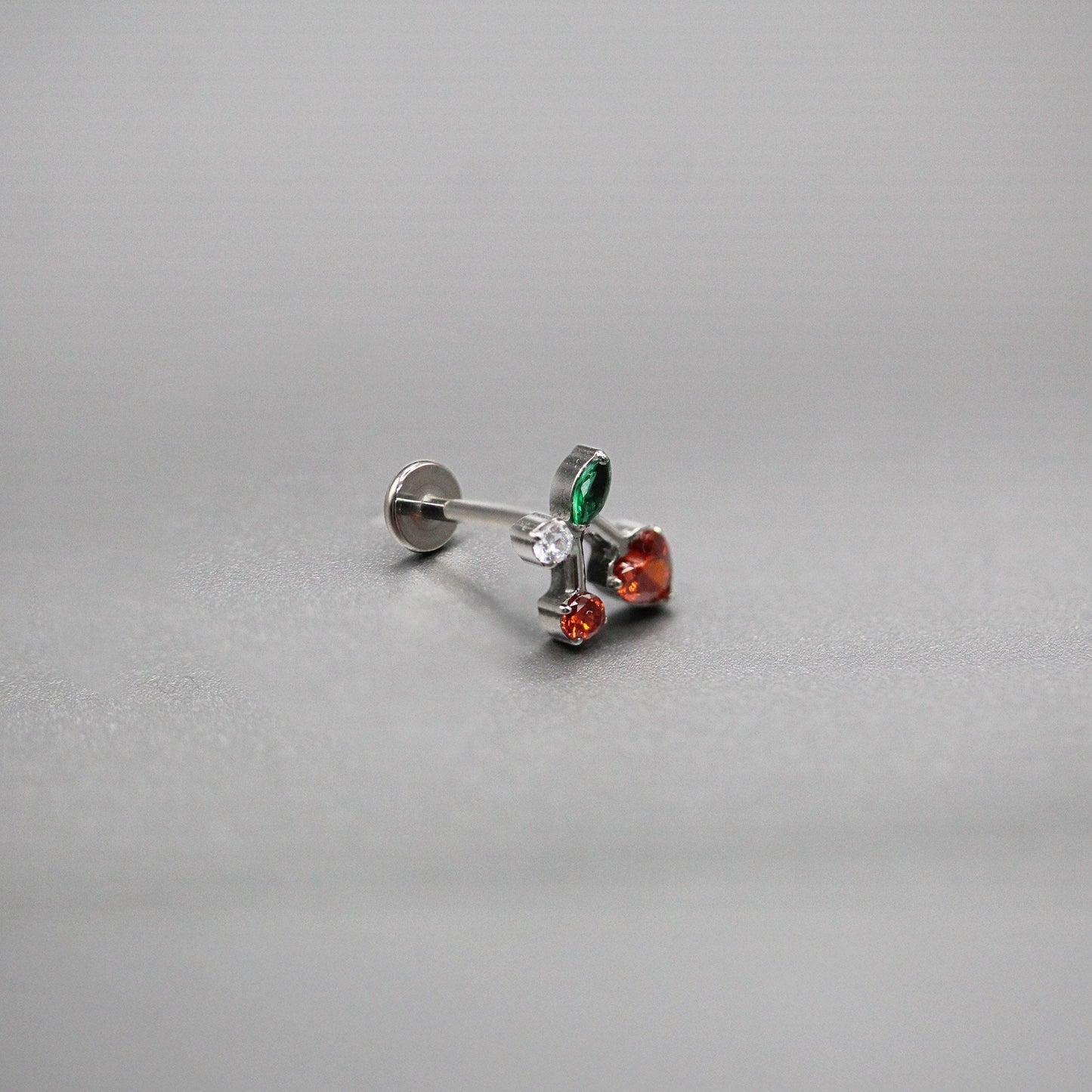 Steel Crystal Cherry Labret