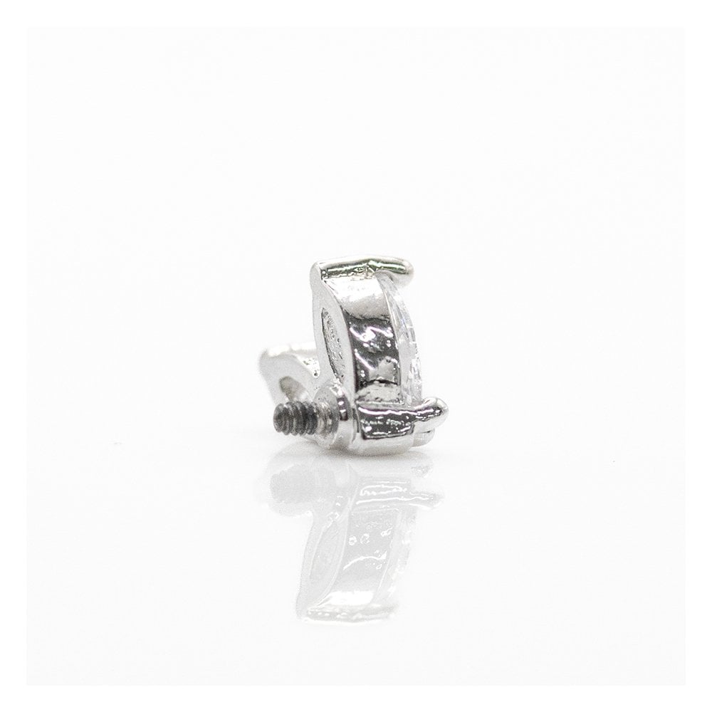 Steel Crystal Marquise Petal Cluster Labret