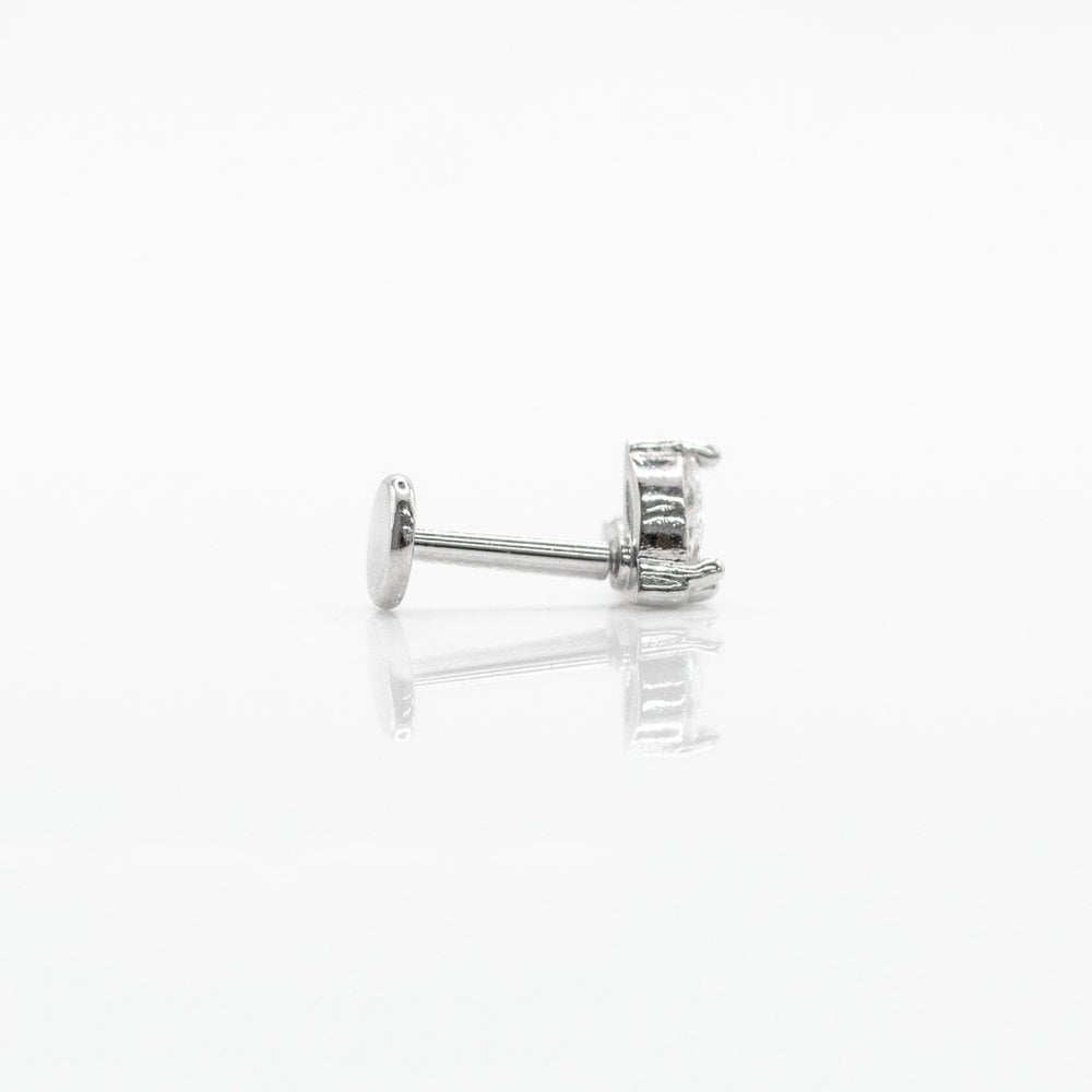 Steel Crystal Marquise Petal Cluster Labret