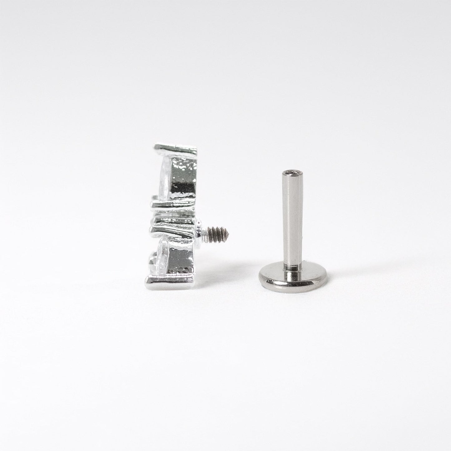 Steel Crystal Marquise Fan Labret
