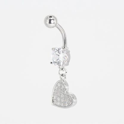 Steel Passionate Heart Belly Bar
