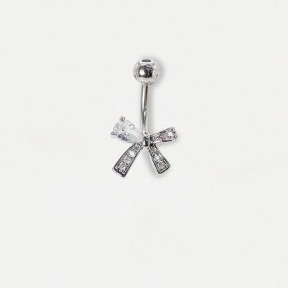 Steel Asymmetric Crystal Bow Belly Bar