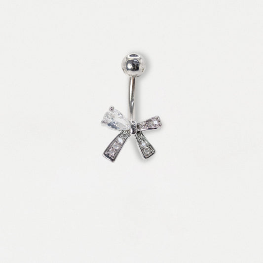 Steel Asymmetric Crystal Bow Belly Bar