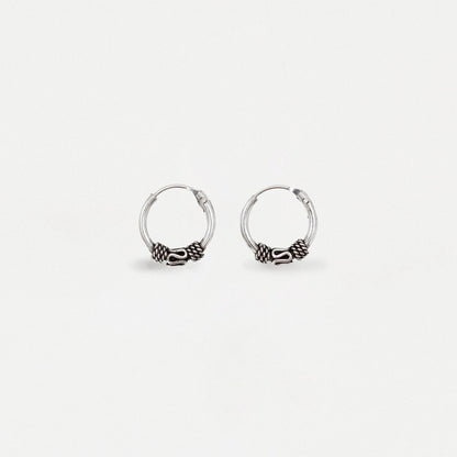 Silver Bali Hoops - 10mm