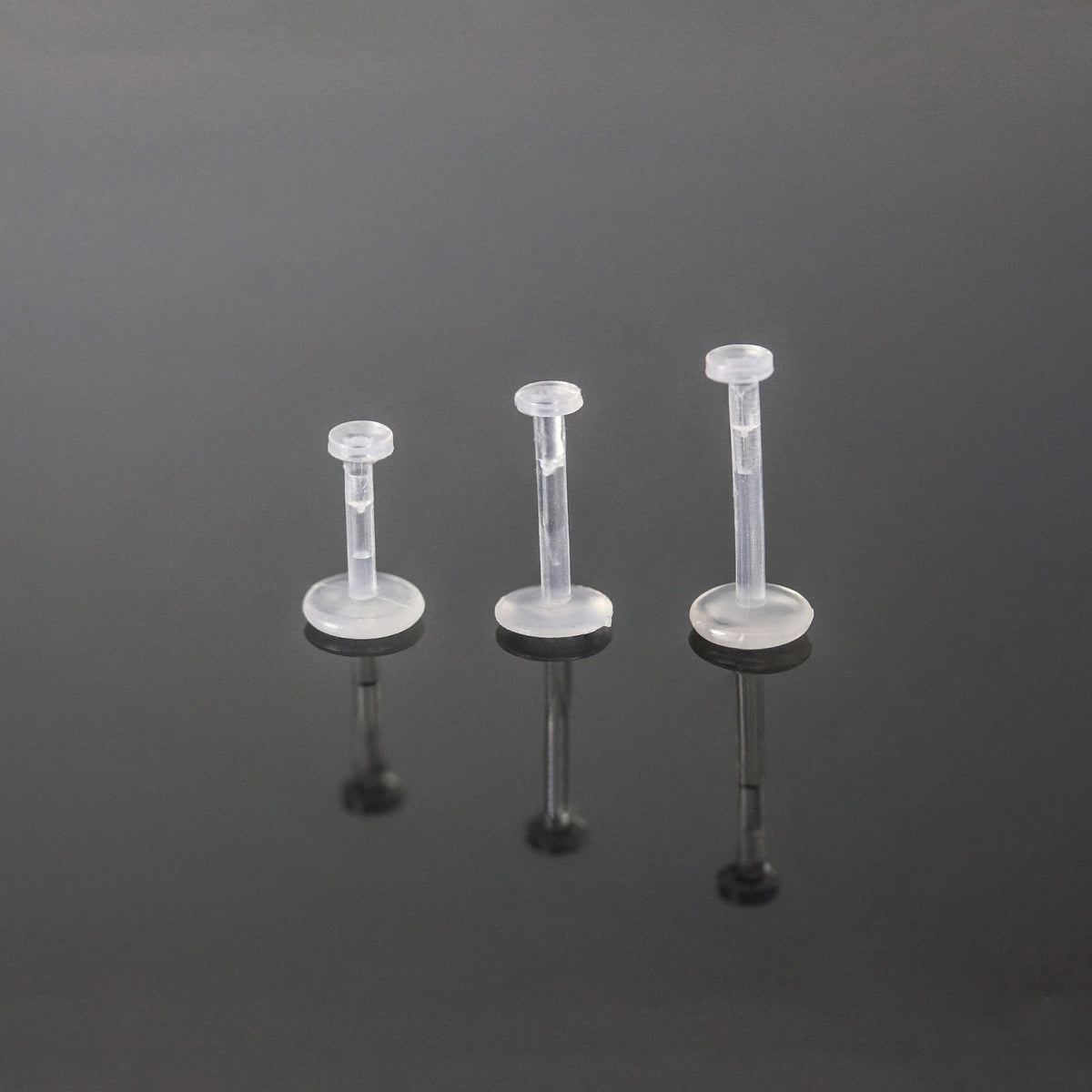 Push Top Labret Piercing Retainer - 1.2mm
