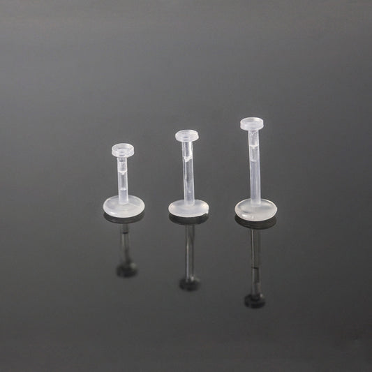 Push Top Labret Piercing Retainer - 1.2mm