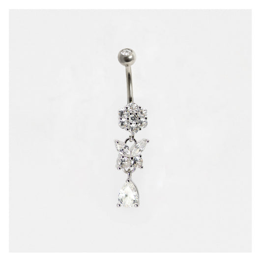 Steel Dancing Butterfly Belly Bar