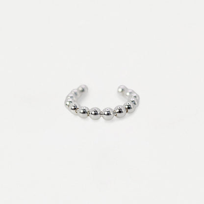Silver Bobble Ear Cuff - 10mm