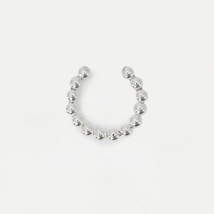 Silver Bobble Ear Cuff - 10mm
