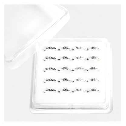 Silver Bali Style Nose Ring - 10mm