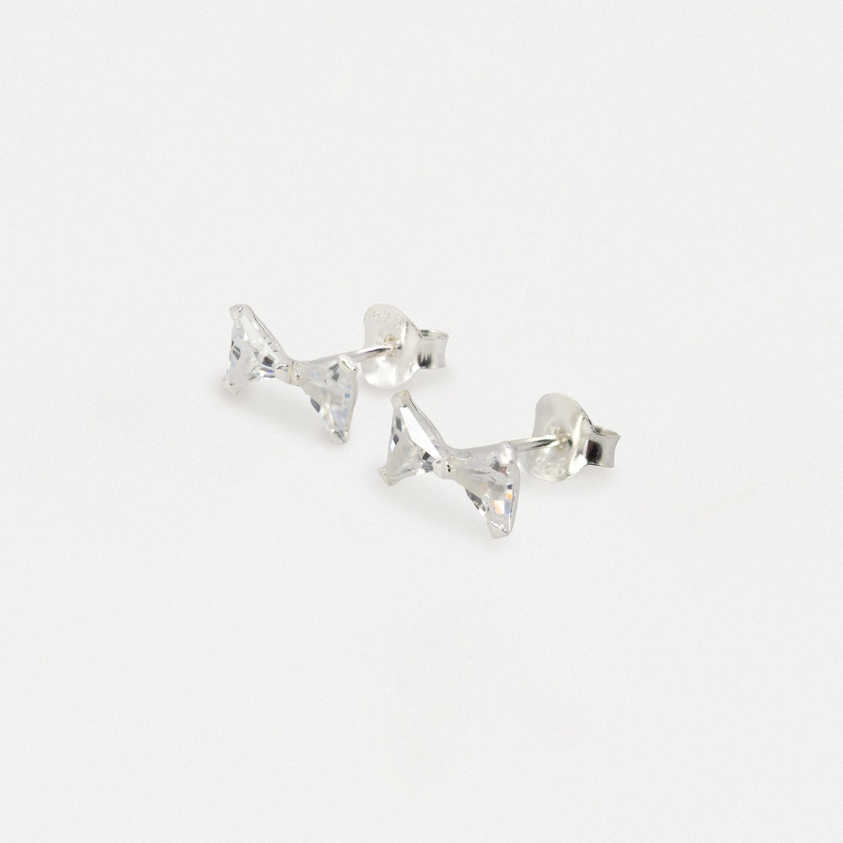Cheeky Crystal Bow Tie Ear Studs