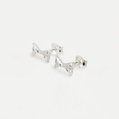 Cheeky Crystal Bow Tie Ear Studs
