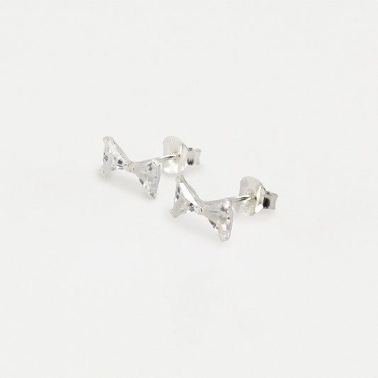Cheeky Crystal Bow Tie Ear Studs