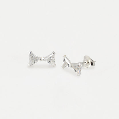 Cheeky Crystal Bow Tie Ear Studs